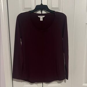 Athleta Deep Burgundy Long Sleeve Top